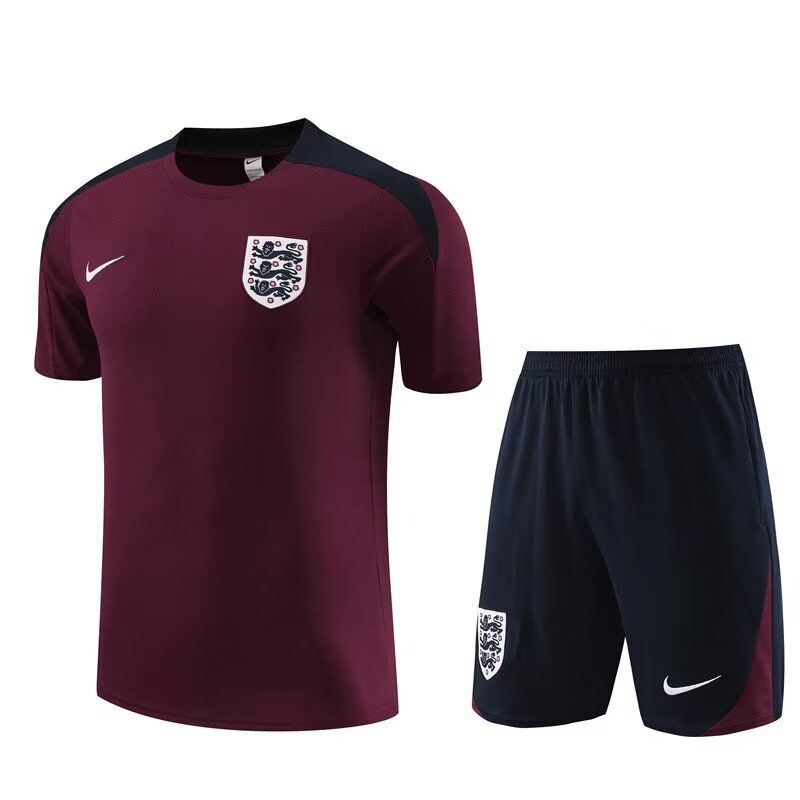 AAA Quality England 23/24 Dark Red Training Kit Jerseys